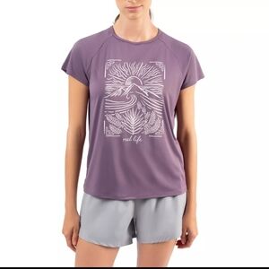 Reel Life Ladies' Split Back Graphic Tee Size L